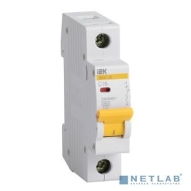 Iek MVA20-1-016-B Авт. выкл.ВА47-29 1Р 16А 4,5кА х-ка В ИЭК