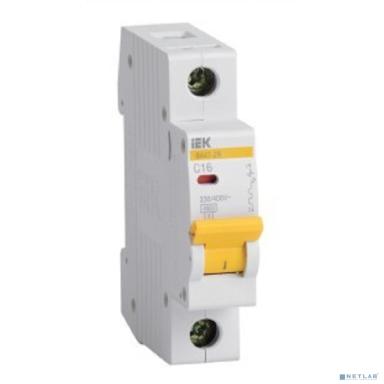 Iek MVA20-1-016-C Авт. выкл.ВА47-29 1Р 16А 4,5кА х-ка С ИЭК