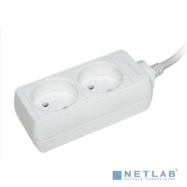 Iek WYP10-06-02-01-N Удлинитель У2 2 места 2Р/1,5 метра 2х0,75мм2 10А/250В IEK