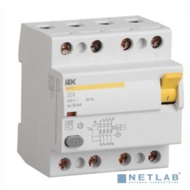 Iek MDV11-4-040-030 УЗО ВД1-63 4Р 40А 30мА тип А ИЭК