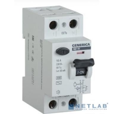 Iek MDV15-2-032-030 УЗО ВД1-63 2Р 32А 30мА GENERICA