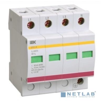 Iek MOP20-4-D Огр-ль имп. перенапр. ОПС1-D 4Р In=5kA Un=230B Im=10kA ИЭК