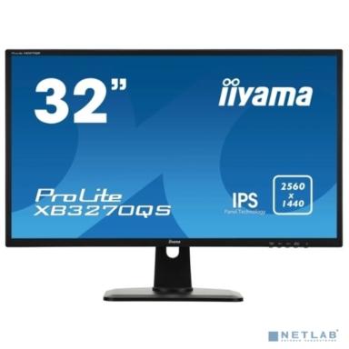 LCD IIYAMA 31.5" XB3270QS-B1 (A) черный {IPS 2560x1440 75Hz 4ms 16:9 1200:1 250cd 178/178 10bit(8bit+FRC) DVI HDMI1.4 DisplayPort1.2 2x3W VESA}