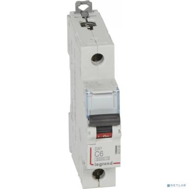 Legrand 407671 Автоматический выключатель DX3 6000 - 10 кА - тип характеристики C - 1П - 230/400 В~ - 20 А - 1 модуль