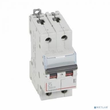 Legrand 407800 Автоматический выключатель DX3 6000 - 10 кА - тип характеристики C - 2П - 230/400 В~ - 16 А - 2 модуля