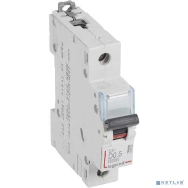 Legrand 407977 Автоматический выключатель DX3 6000 - 10 кА - тип характеристики D - 1П - 230/400 В~ - 63 А - 1 модуль