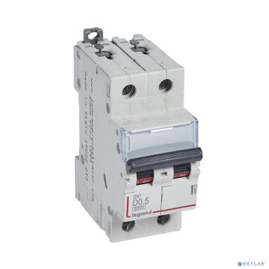 Legrand 408035 Автоматический выключатель DX3 6000 - 10 кА - тип характеристики D - 2П - 230/400 В~ - 40 А - 2 модуля