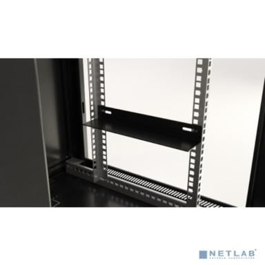 Hyperline TWB-0645-SR-RAL9004 Шкаф настенный 19-дюймовый (19"), 6U, 367x 600х 450мм, металлическая передняя дверь с замком, две боковые панели, цвет черный (RAL 9004) (разобранный)