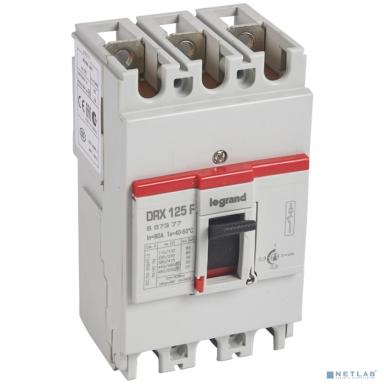 Legrand 667377 Автоматический выключатель DRX 125 F - с настраиваемыми уставками - 36 кА - 415 В~ - 3П - 80 A