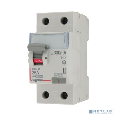 Legrand 411524 Выключатель дифференциального тока DX?-ID - 2П - 230 В~ - 25 А - тип AC - 300 мА - 2 модуля