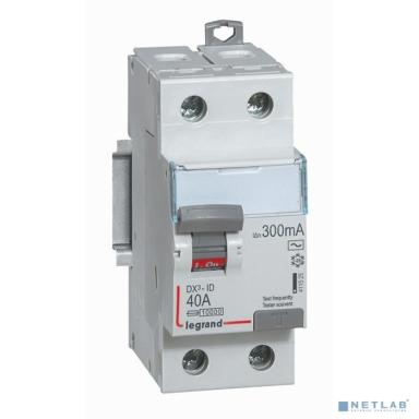 Legrand 411525 Выключатель дифференциального тока DX?-ID - 2П - 230 В~ - 40 А - тип AC - 300 мА - 2 модуля