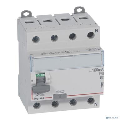 Legrand 411715 Выключатель дифференциального тока DX?-ID - 4П - 400 В~ - 80 А - тип AC - 100 мА - 4 модуля