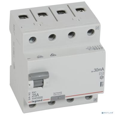 Legrand 402062 RX3 ВДТ 30мА 25А 4П AC
