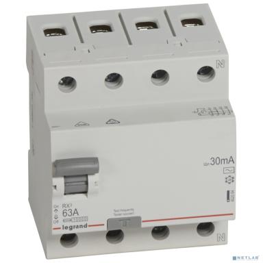 Legrand 402064 RX3 ВДТ 30мА 63А 4П AC
