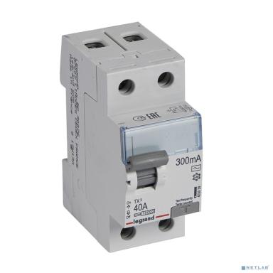 Legrand 403039 Выключатель дифференциального тока TX? - 2П - 40 А - тип AC - 300 мА - 2 модуля
