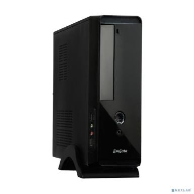 Exegate EX268701RUS Корпус MiniITX Exegate MI-209 Black, miniITX/mATX, <M450, 80mm>, 2*USB, Audio