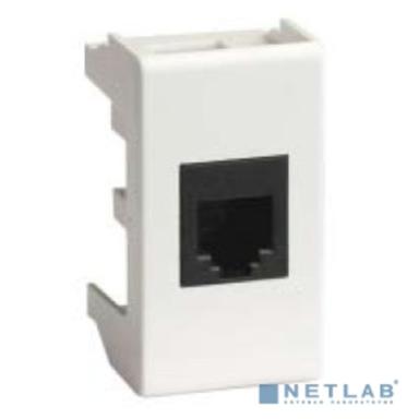 Dkc 45078 Ком.роз. RJ45 кат.6A, 8P8C, Viva, белая, 1мод