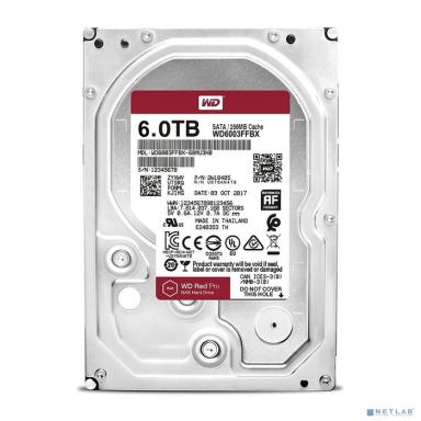 6TB WD Red Pro (WD6003FFBX) {Serial ATA III, 7200- rpm, 256Mb, 3.5"}