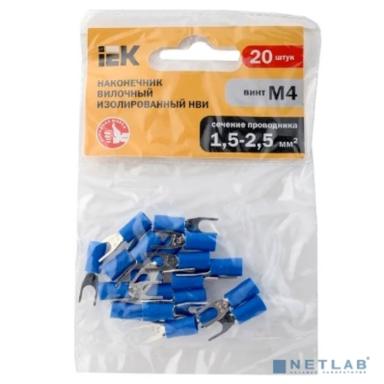 Iek UNL10-4-D25-4-4 Наконечник НВИ 2-4 вилка 1,5-2,5мм (20 шт) 