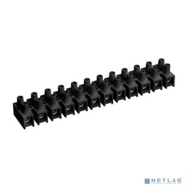 Iek UZV5-005-04 Зажим винтовой ЗВИ-5 н/г 1,5-4,0мм2 12пар ИЭК черные