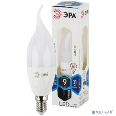 ЭРА Б0027974 Светодиодная лампа свеча на ветру LED smd BXS-9w-840-E14