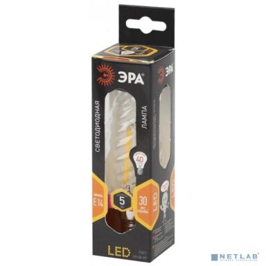 ЭРА Б0027935 Лампочка светодиодная F-LED BTW-5W-827-E14 Е14 / E14 5Вт филамент свеча витая матовая теплый белый свет 