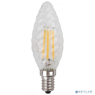 ЭРА Б0027936 Лампочка светодиодная F-LED BTW-5W-840-E14 Е14 / Е14 5Вт филамент свеча витая нейтральный белый свет 