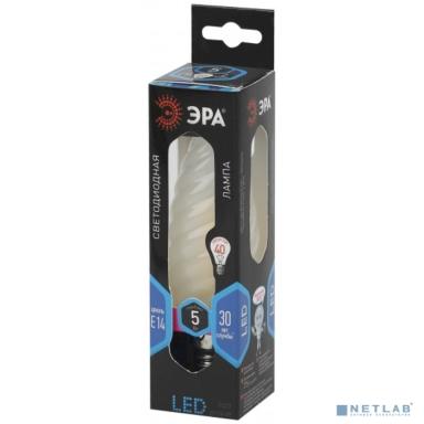 ЭРА Б0027938 Светодиодная лампа свеча витая матовая F-LED BTW-5w-840-E14 frozed