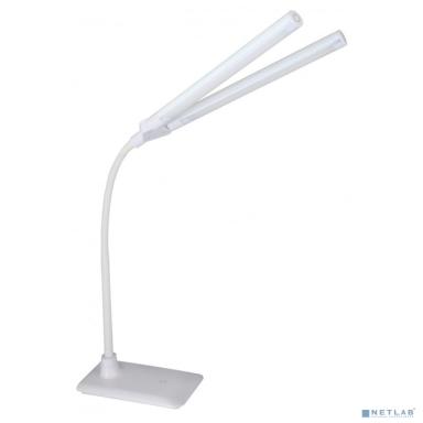 Camelion KD-794  C01 белый  LED (Свет-к наст.,10 Вт, 2 плаф.,230В, сенс.вкл-е, 4 ур.ярк,4000К) 