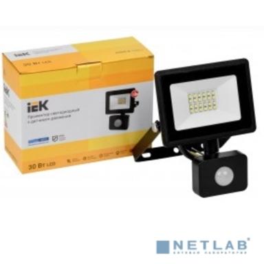 Iek LPDO602-30-65-K02 Прожектор СДО 06-30Д светодиодный черный с датчиком движения IP54 6500K