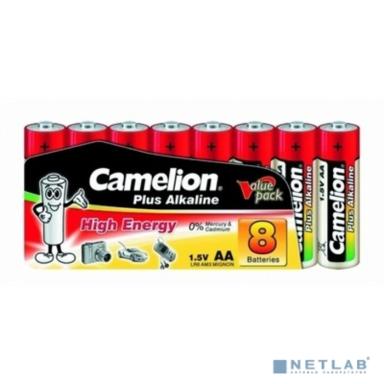 Camelion  LR6 Plus Alkaline SP8 (LR6-SP8, батарейка,1.5В)  (8 шт. в уп-ке)