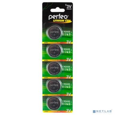 Perfeo CR2430/5BL Lithium Cell  (5 шт. в уп-ке)