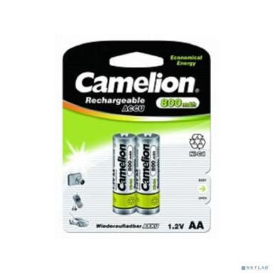Camelion   AA- 800mAh Ni-Cd BL-2 (NC-AA800BP2, аккумулятор,1.2В)  (2 шт. в уп-ке)