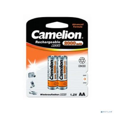 Camelion   AA-2000mAh Ni-Mh BL-2 (NH-AA2000BP2, аккумулятор,1.2В)  (2 шт. в уп-ке)