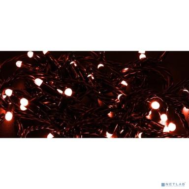 Neon-night 305-172 Гирлянда Нить 10м, постоянное свечение, черный ПВХ, 230В, цвет: Красный