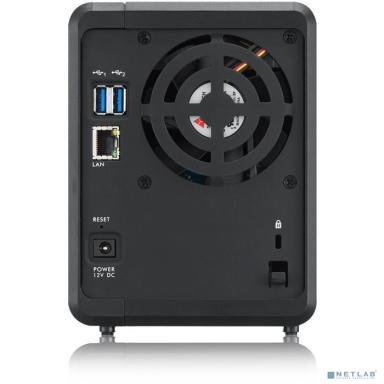 ZYXEL NAS326-EU0101F Сетевое хранилище, 2 отсека для HDD (max. 24Gb), 1xGLAN, 2xUSB3.0, 1xUSB2.0 
