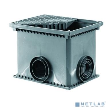 DKC 025002 Смотровой переходной колодец с крышкой для двустенных труб, 335х240х255мм