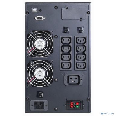 PowerCom Macan MAC-2000 ИБП {On-Line, 2000VA/2000W, Tower, IEC, LCD, Serial+USB, SNMPslot, подкл. доп. батарей} (1034862)