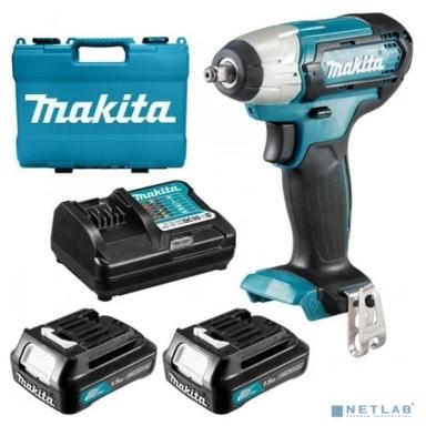 Makita TW140DWAE Гайковерт ак(уд),{10.8В,2х2Ач Li-ion,0-3200у\м,140Нм,3\8",1.2кг,кейс,подсв,M8-M16} [TW140DWAE]