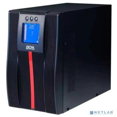 PowerCom Macan MAC-3000 ИБП {On-Line, 3000VA / 3000W, Tower, IEC, LCD, Serial+USB, SNMPslot, подкл. доп. батарей} (1034863)