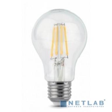 GAUSS 102802208 Светодиодная лампа LED Filament A60 E27 8W 780lm 4100К 1/10/40 