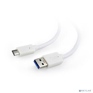 Cablexpert Кабель USB3.0 AM/USB Type-C, 1м, белый, пакет (CCP-USB3-AMCM-1M-W)