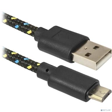Defender USB кабель USB08-03T USB2.0 AM-MicroBM, 1.0м, пакет (87474)