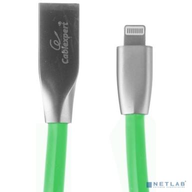 Cablexpert Кабель для Apple CC-G-APUSB01Gn-1M, AM/Lightning, серия Gold, длина 1м, зеленый, блистер