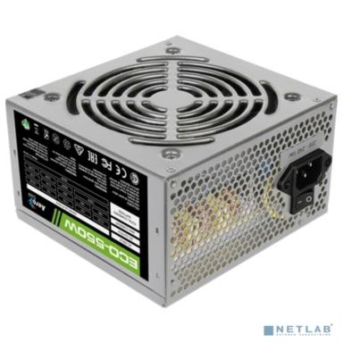 Aerocool 550W Retail ECO-550W ATX v2.3 Haswell, fan 12cm, 400mm cable, power cord, 20+4P, 12V 4+4P, 1x PCI-E 6+2P, 4x SATA, 3x PATA, 1x F (замена 11083241)