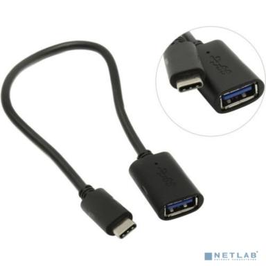 VCOM CU409 Кабель-адаптер USB 3.1 Type-Cm --> USB 3.0 Af , OTG 1,5A , 5,0Gbps , 0,2m 