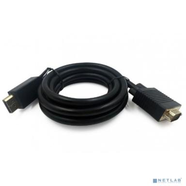 Cablexpert Кабель DisplayPort->VGA, 5м, 20M/15M, черный, экран, пакет (CCP-DPM-VGAM-5M)