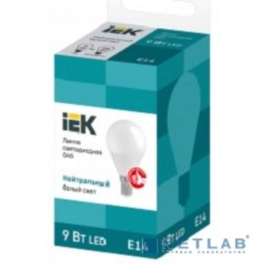 Iek LLE-G45-9-230-40-E14 Лампа светодиодная ECO G45 шар 9Вт 230В 4000К E14