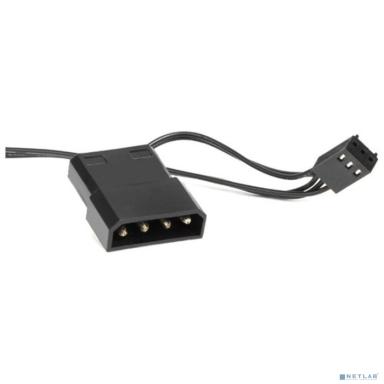 CROWN Вентилятор для компьютерного корпуса CMCF-12025S-1231 (120*120*25мм;Синее LED кольцо;1500 об/мин;35CFM;20Дб;Подшипник скольжения;3pin+MOLEX(папа-мама) 40+10см)