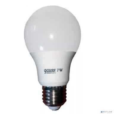 GAUSS 23227A Светодиодная лампа LED Elementary A60 7W E27 540lm 4100K 1/10/100 0